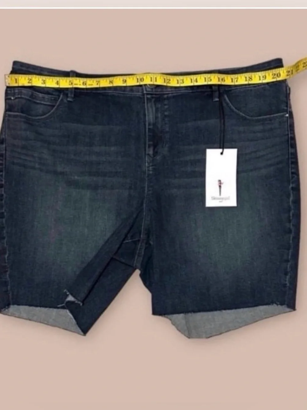 Skinnygirl The Long Denim Shorts Size 18W New